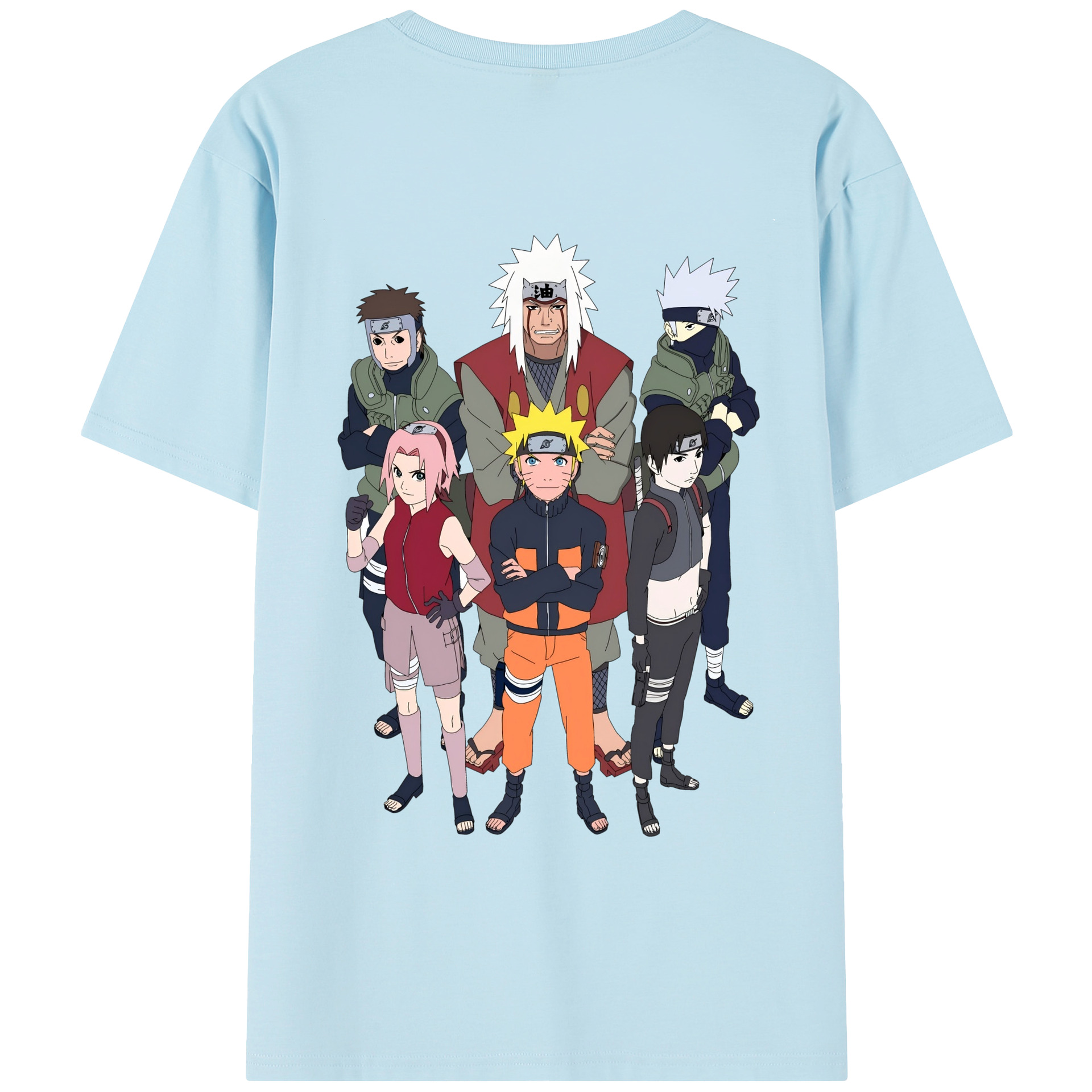 （画像用） NARUTO -ナルト- うずまき ナルト Uzumaki Naruto 綿100％半袖Tシャツ（背面プリント）